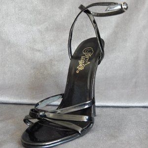 Strappy Pleaser Heeled Sandal - Size 7